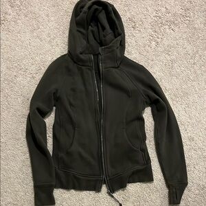 Lululemon Olive Green Zip-Up Hoodie